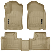 Husky Liners Weatherbeater - Front & 2nd Seat Floor Liners - 2011-2015 Dodge Durango / 2011-2015 Jeep Grand Cherokee - Part 99053