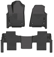 Husky Liners Weatherbeater - Front & 2nd Seat Floor Liners - 2022-2026 Jeep Grand Wagoneer / 2022-2025 Jeep Wagoneer - Part 99251