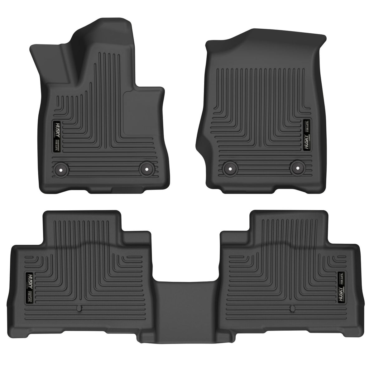 Husky Liners Weatherbeater - Front & 2nd Seat Floor Liners - 2020-2026 Lincoln Aviator - Part 99331