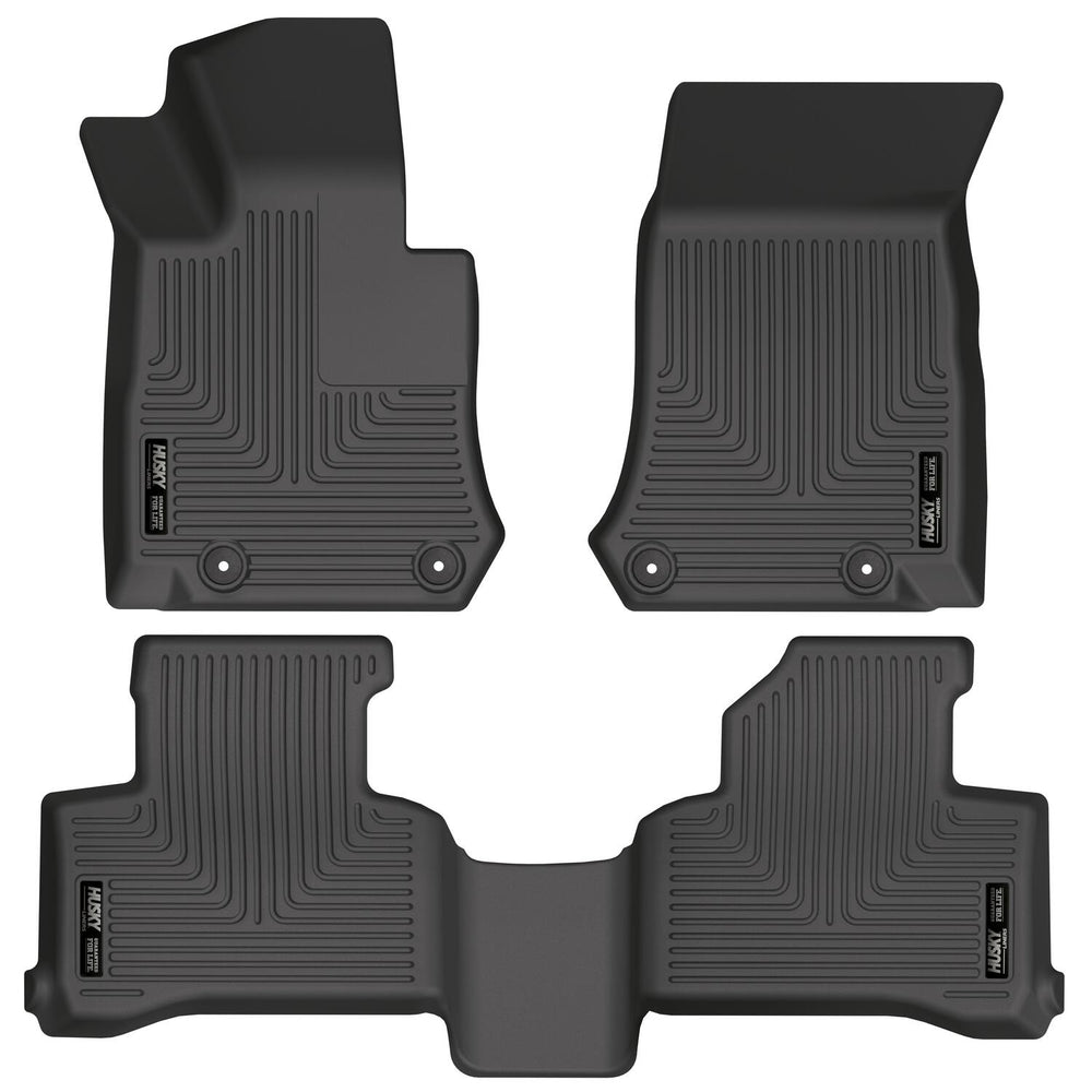 Husky Liners Weatherbeater - Front & 2nd Seat Floor Liners - 2017-2022 Mercedes-Benz GLC300 - Part 99391