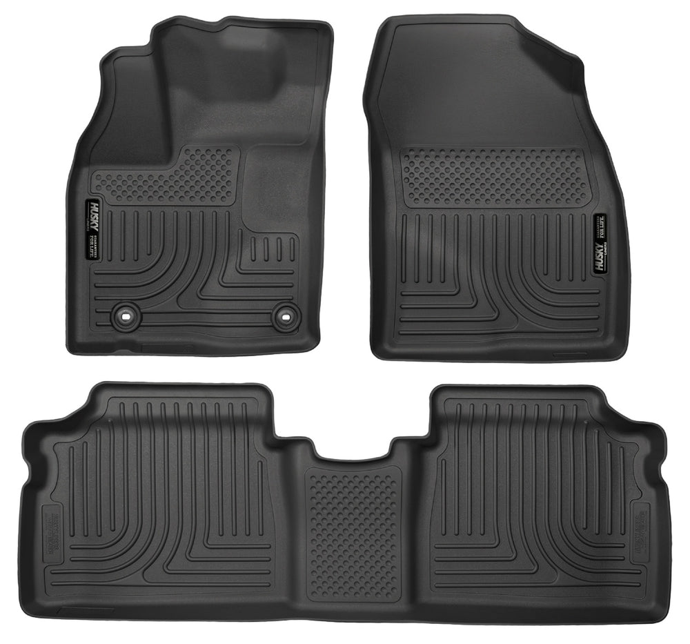 Husky Liners Weatherbeater - Front & 2nd Seat Floor Liners - 2012-2015 Toyota Prius Plug-In - Part 98931