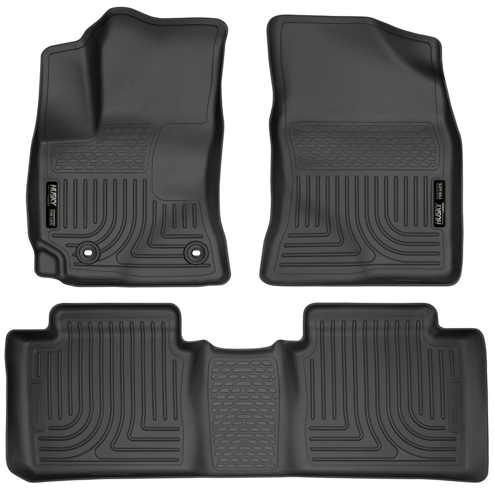 Husky Liners Weatherbeater - Front & 2nd Seat Floor Liners - 2014-2019 Toyota Corolla - Part 99521