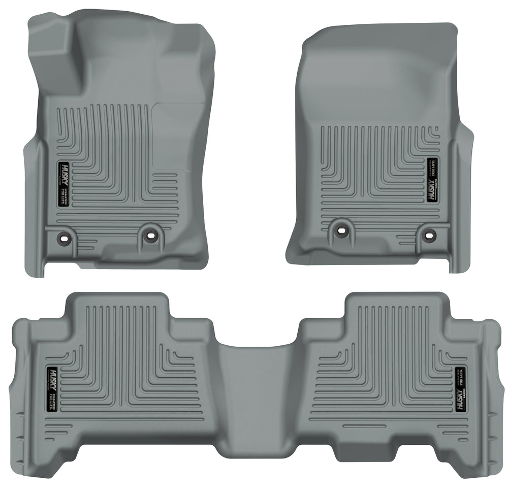 Husky Liners Weatherbeater - Front & 2nd Seat Floor Liners - 2013-2024 Toyota 4Runner / 2014-2023 Lexus GX460 - Part 99572