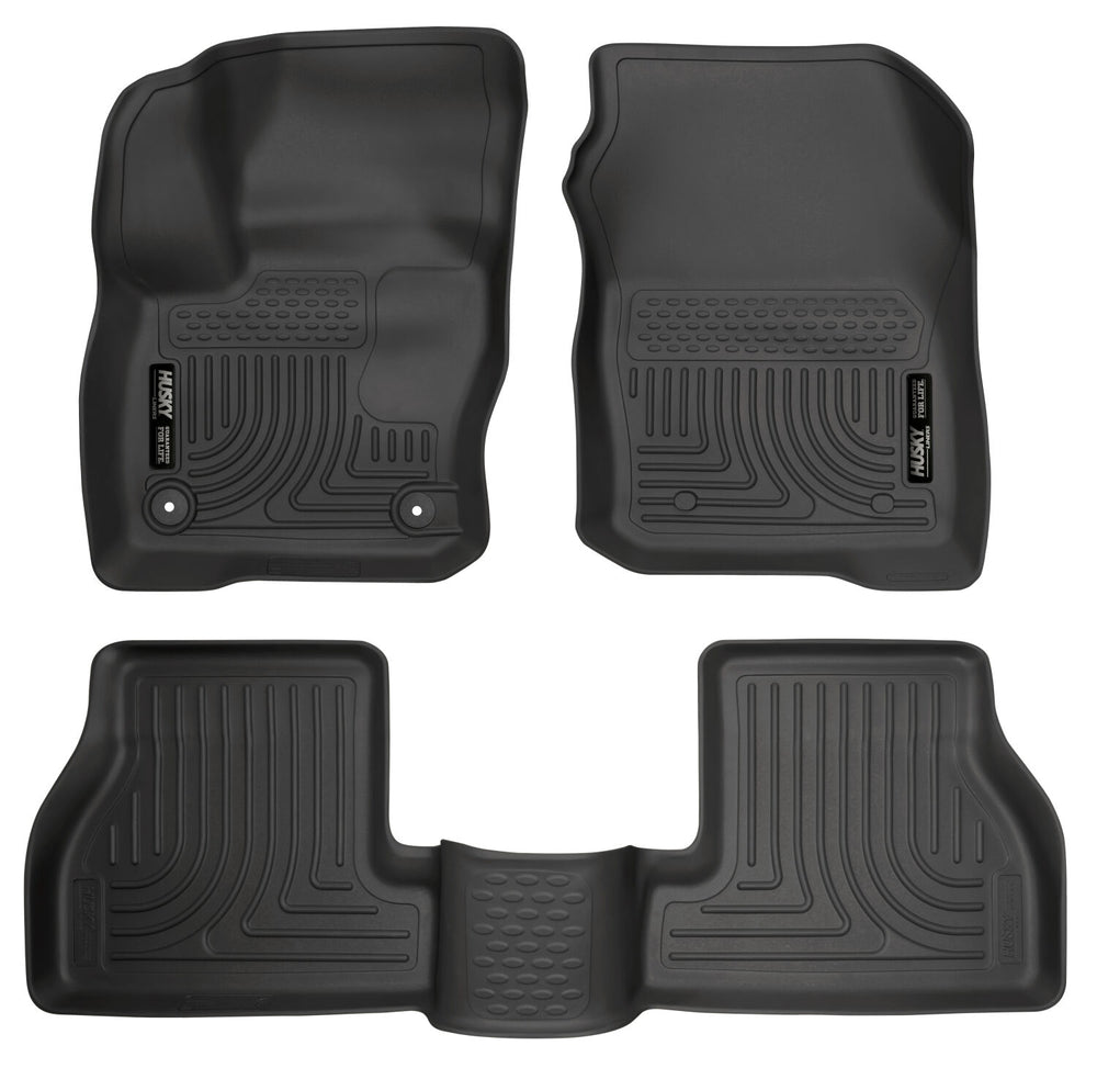 Husky Liners Weatherbeater - Front & 2nd Seat Floor Liners - 2016-2018 Ford Focus - Part 99771
