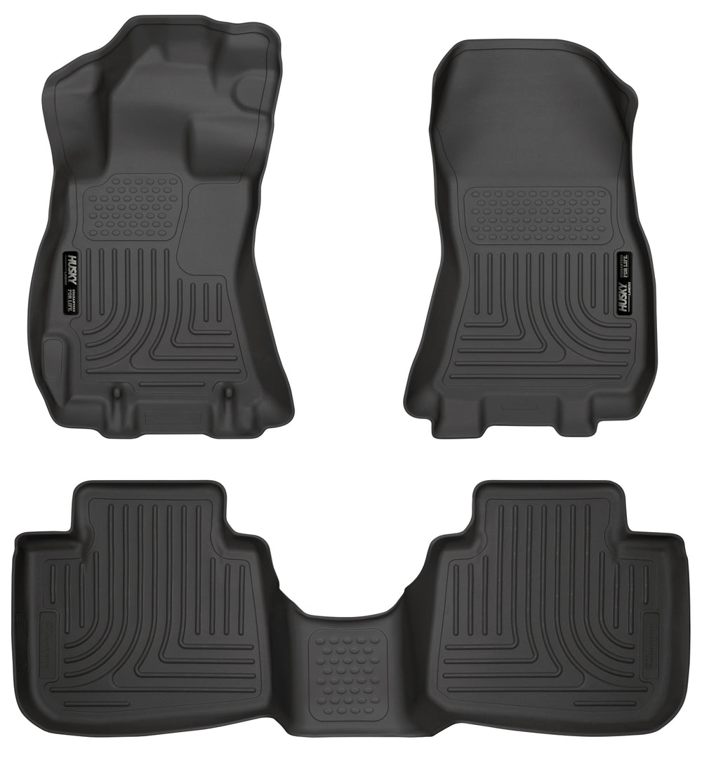 Husky Liners Weatherbeater - Front & 2nd Seat Floor Liners - 2013-2014 Subaru Legacy / 2013-2014 Subaru Outback - Part 99841