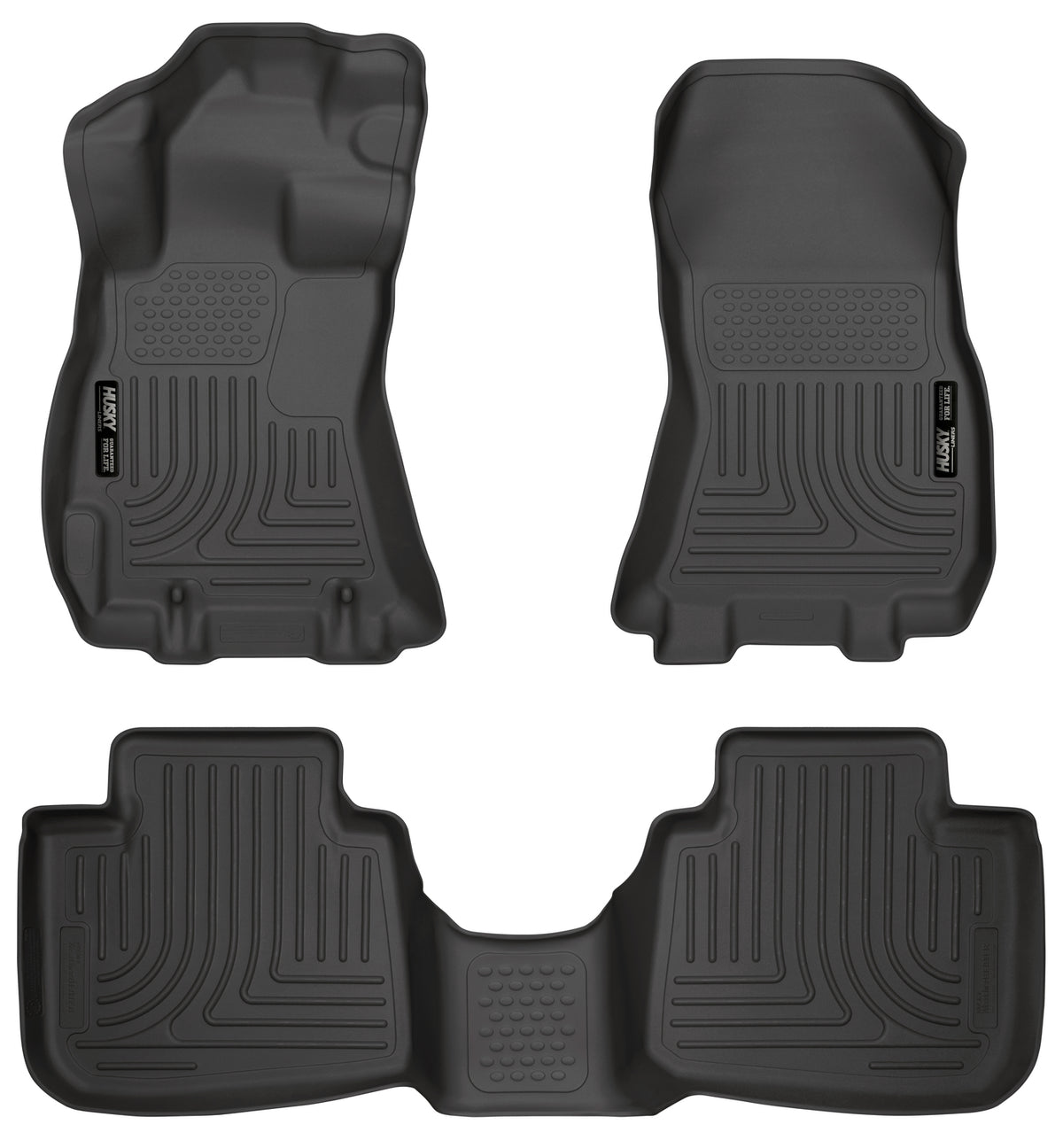Husky Liners Weatherbeater - Front & 2nd Seat Floor Liners - 2013-2014 Subaru Legacy / 2013-2014 Subaru Outback - Part 99841