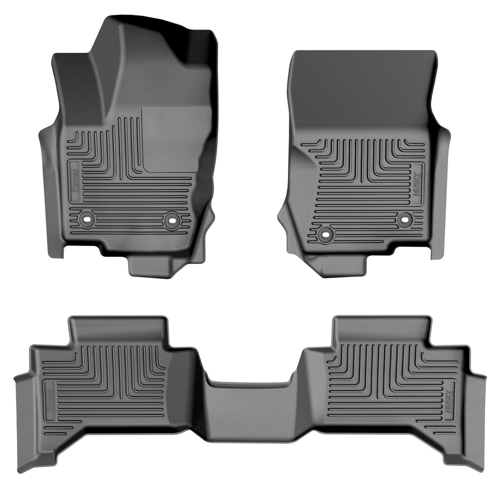 Husky Liners Weatherbeater - Front & 2nd Seat Floor Liners - 2024-2026 Lexus GX550 / 2024-2026 Toyota Land Cruiser - Part 99861