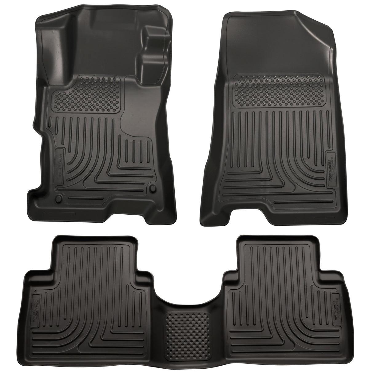 Husky Liners Weatherbeater - Front & 2nd Seat Floor Liners - 2014-2015 Kia Sorento - Part 99871