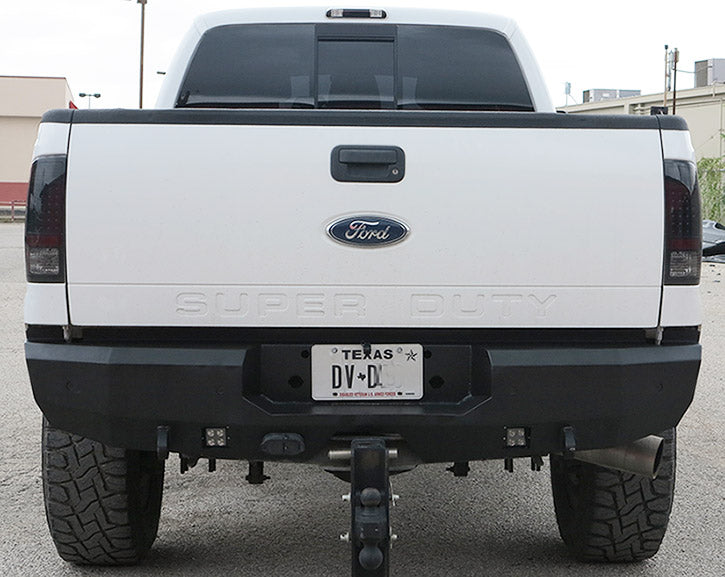 Steelcraft Fortis Rear Bumper - Textured Black - 2014-2016 Ford Super Duty (76-21370)