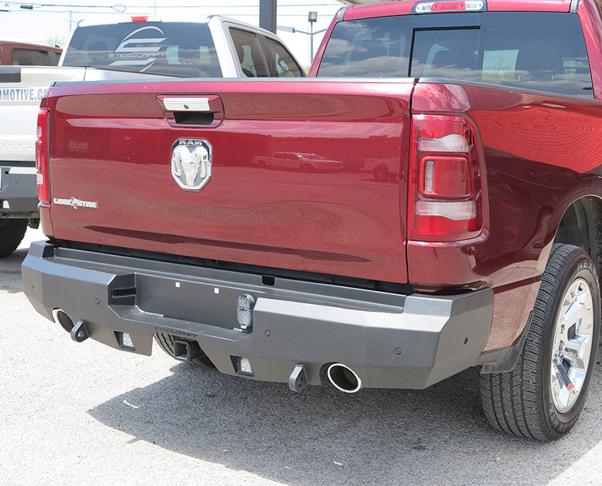 Steelcraft Fortis Rear Bumper - Textured Black - 2019-2024 Ram 1500 (Incl. Rebel) (76-22270)