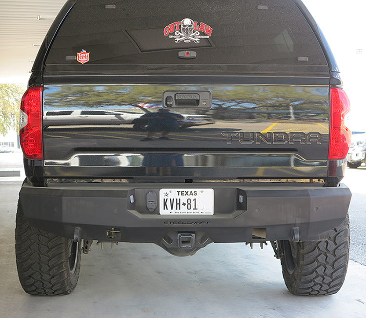 Steelcraft Fortis Rear Bumper - Textured Black - 2014-2021 Toyota Tundra (76-23380)