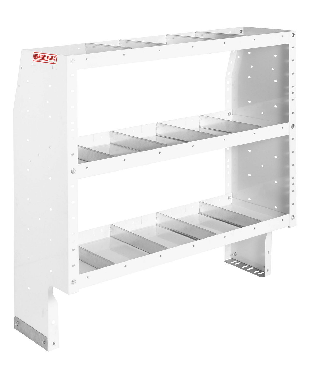 Weather Guard Heavy-Duty Adjustable 3-Shelf Van Shelving Unit, 44 x 42 x 16 in (9344-3-03)