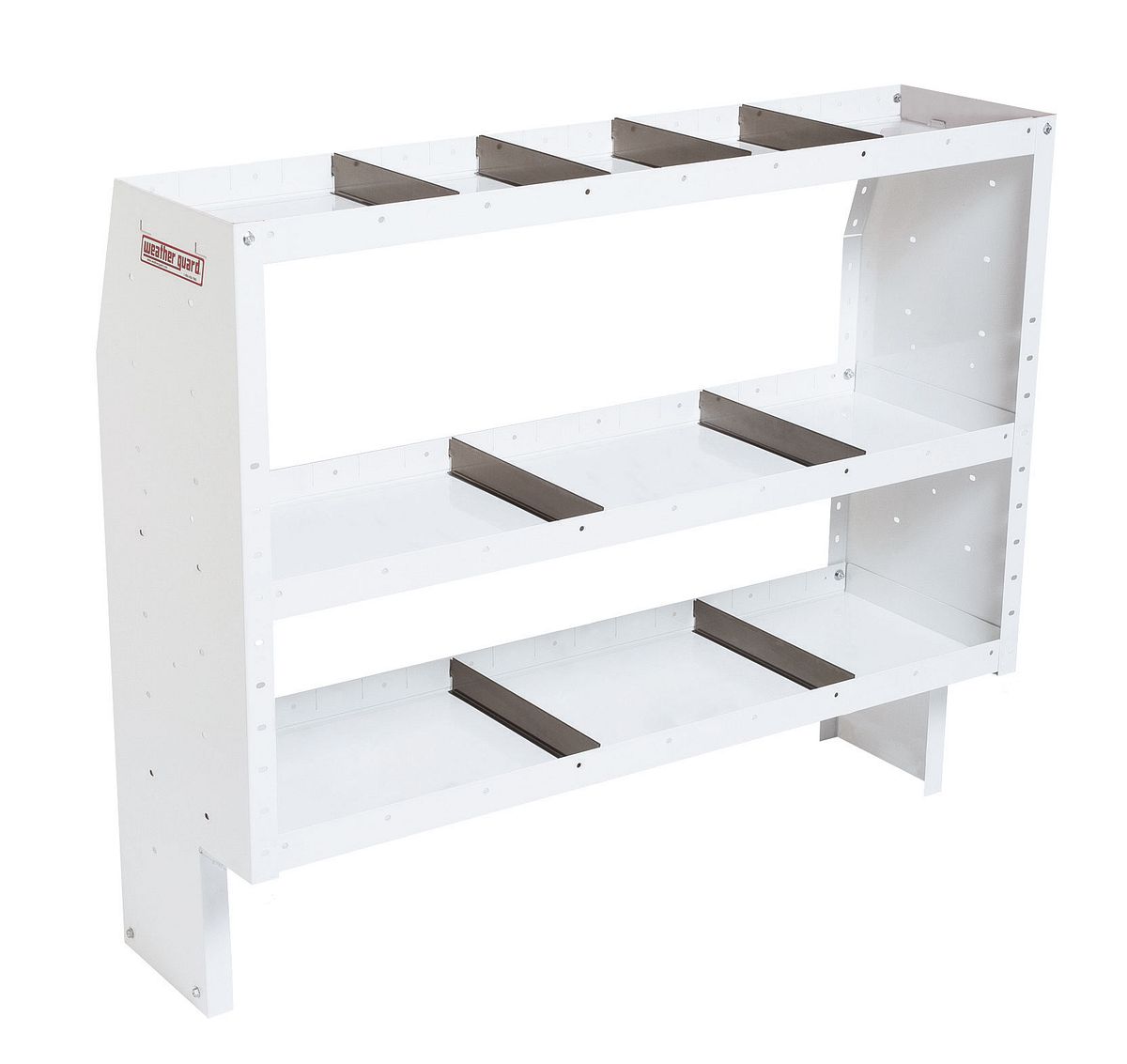 Weather Guard Heavy-Duty Adjustable 3-Shelf Van Shelving Unit, 44 x 52 x 16 in (9345-3-03)