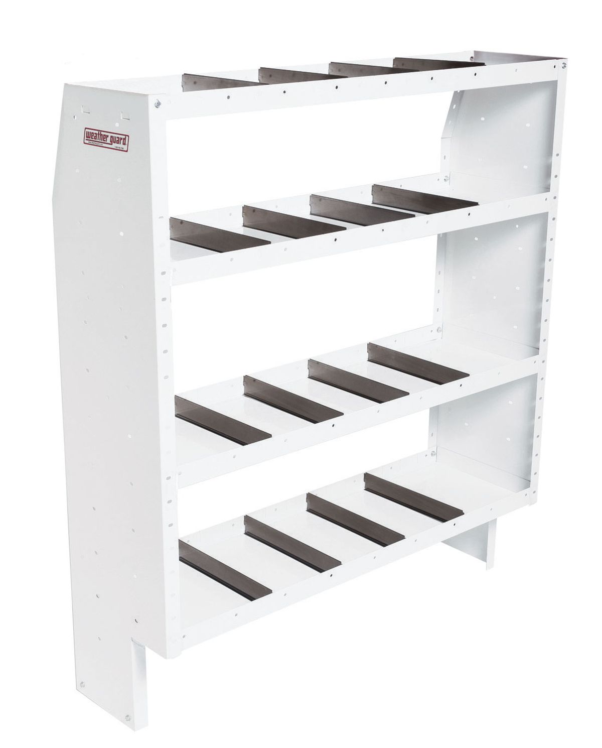 Weather Guard Heavy-Duty Adjustable 4-Shelf Van Shelving Unit, 60 x 52 x 16 in (9365-3-03)