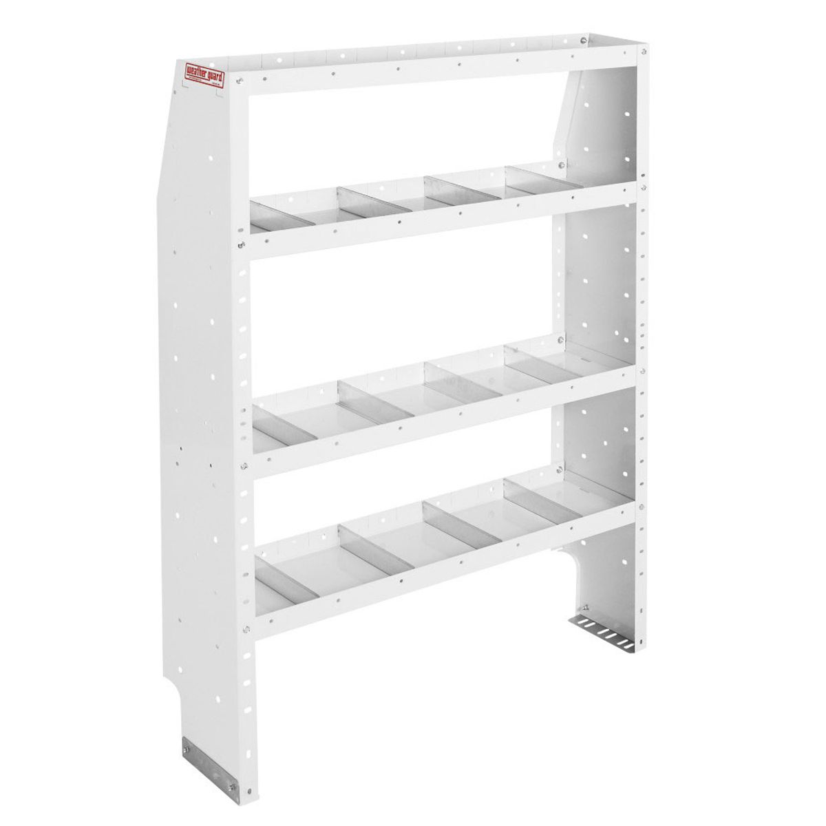 Weather Guard Adjustable 4-Shelf Van Shelving Unit, 60 x 42 x 13.5 in (9374-3-03)