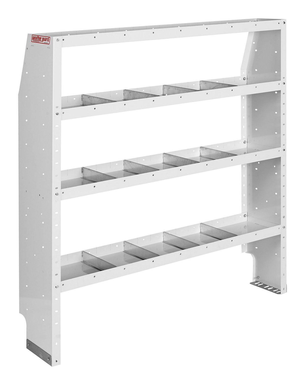 Weather Guard Adjustable 4-Shelf Van Shelving Unit, 60 x 52 x 13.5 in (9375-3-03)