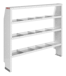 Weather Guard Adjustable 4-Shelf Van Shelving Unit, 60 x 60 x 13.5 in (9376-3-03)