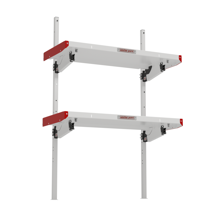 Weather Guard 9548-3-01 Aluminum Folding Van Shelf Unit, 48 in