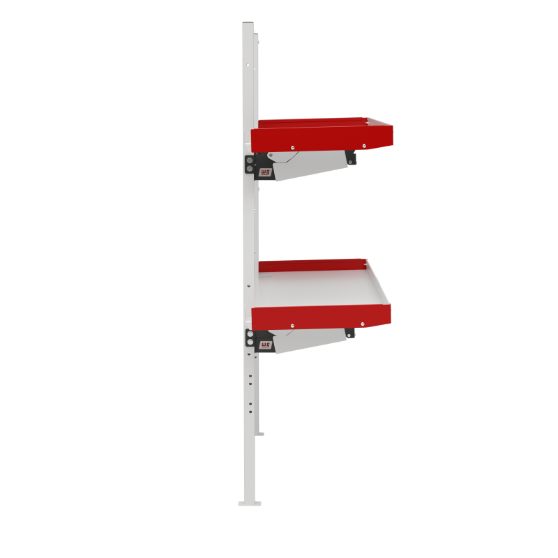 Weather Guard 9548-3-01 Aluminum Folding Van Shelf Unit, 48 in