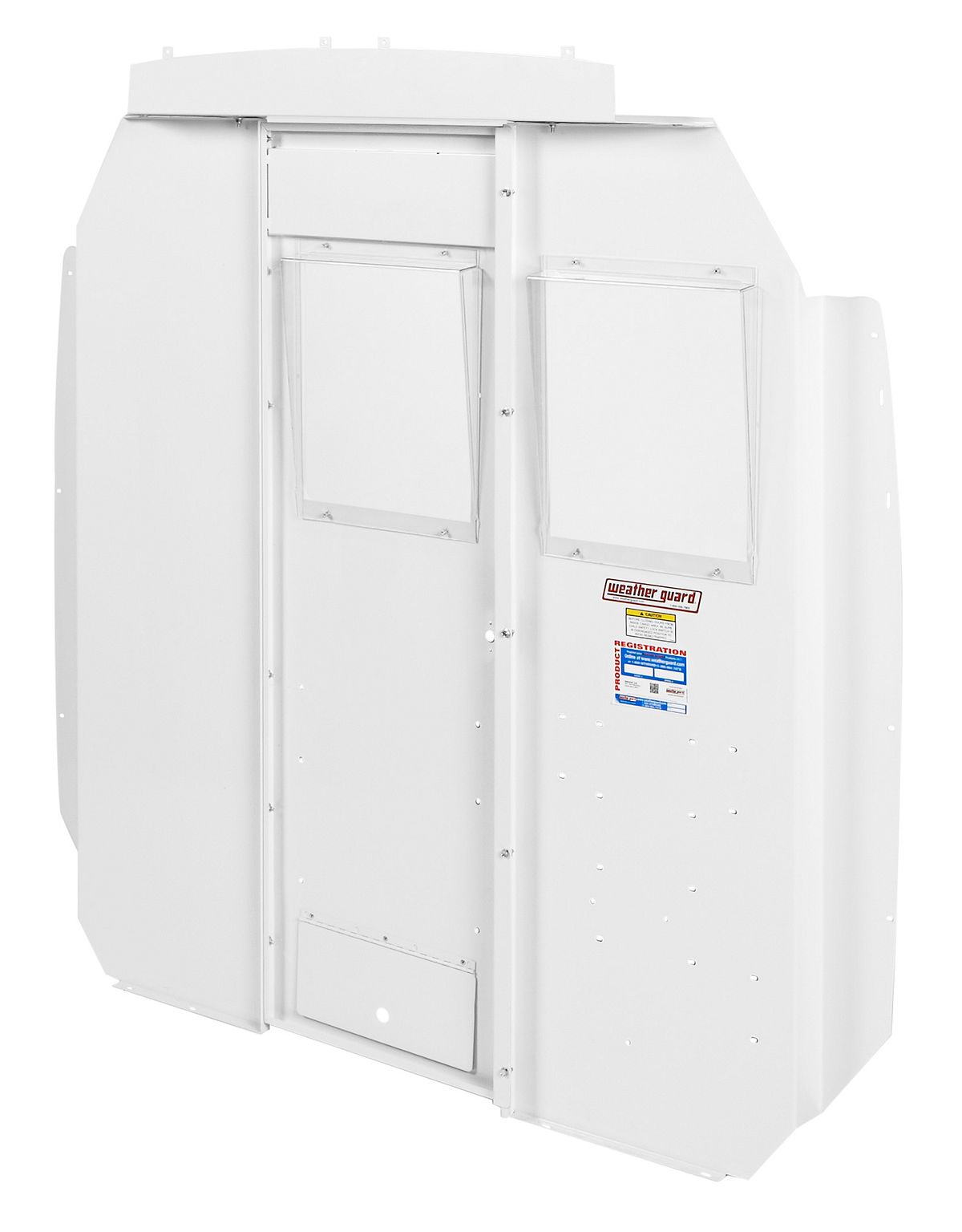Weather Guard Steel Bulkhead with Window for Ford Transit Mid-Roof Vans, Deep Offset (96311-3-01D)