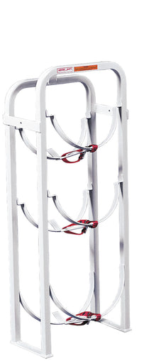Weather Guard Refrigerant Tank Rack for Vans, Holds Two 30 lb or One 50 lb Tank (9863-3-01)