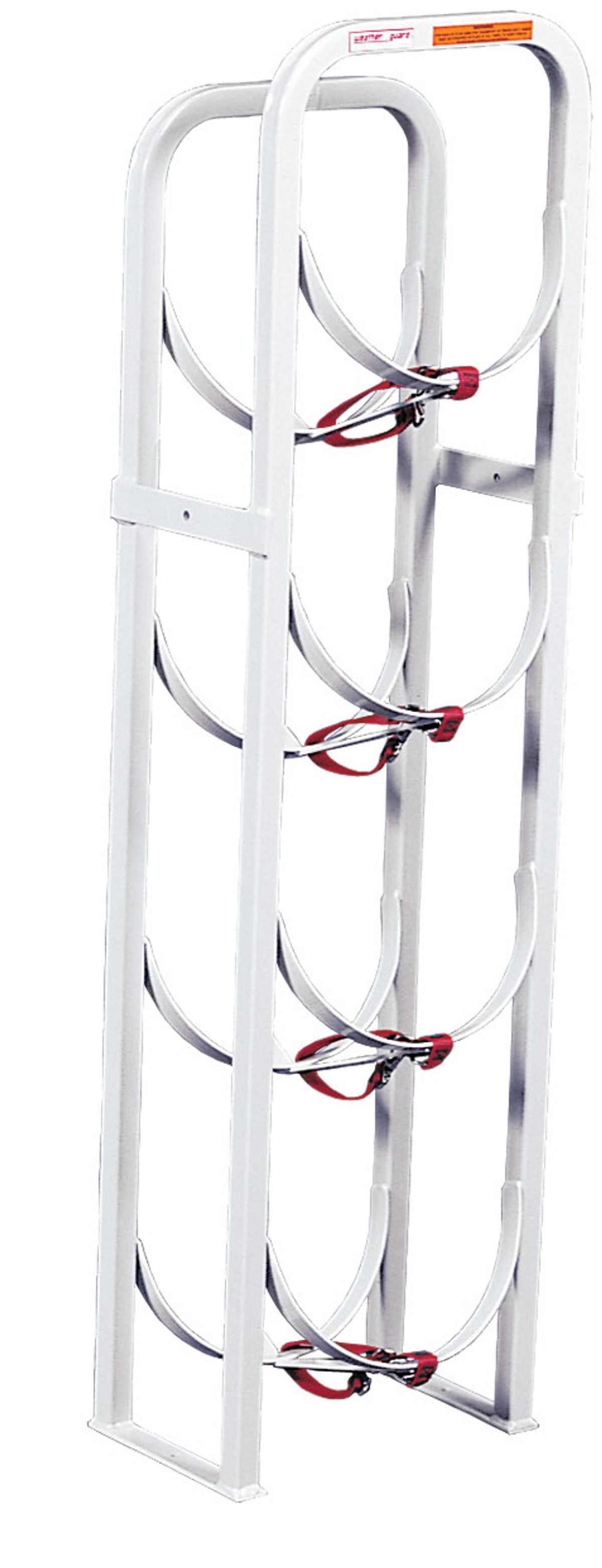 Weather Guard Refrigerant Tank Rack for Vans, Holds Four 30 lb Tanks (9864-3-01)