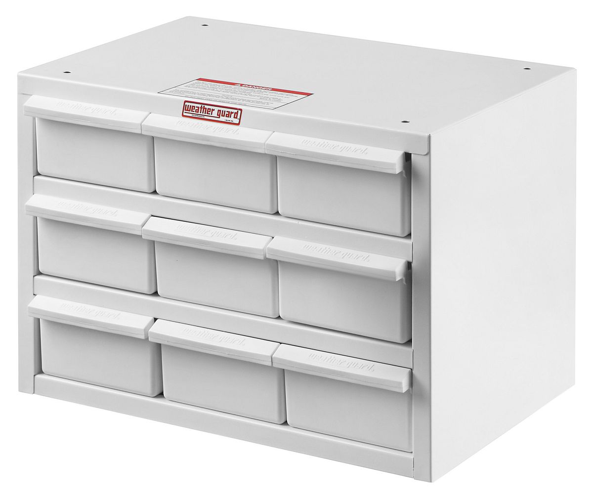 Weather Guard 9-Bin Van Parts Cabinet, 12 x 17 x 12 in (9909-3-02)