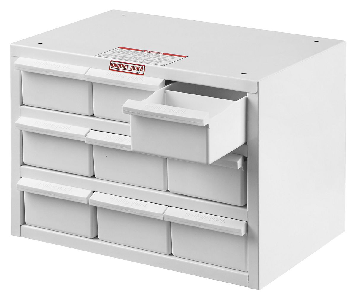 Weather Guard 9909-3-02 9-Bin Van Parts Cabinet, 12x17x12 in