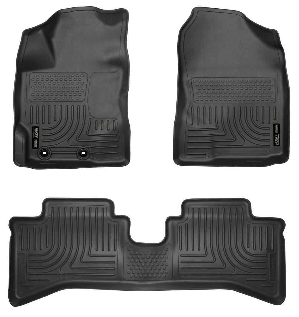 Husky Liners Weatherbeater - Front & 2nd Seat Floor Liners - 2012-2016 Toyota Prius C - Part 99501