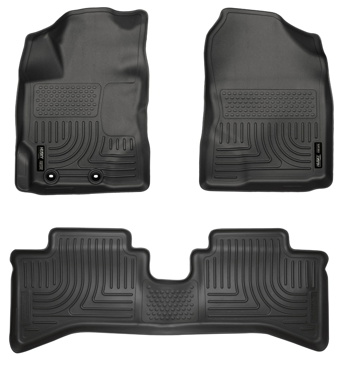 Husky Liners Weatherbeater - Front & 2nd Seat Floor Liners - 2012-2016 Toyota Prius C - Part 99501