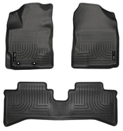 Husky Liners Weatherbeater - Front & 2nd Seat Floor Liners - 2012-2016 Toyota Prius C - Part 99501