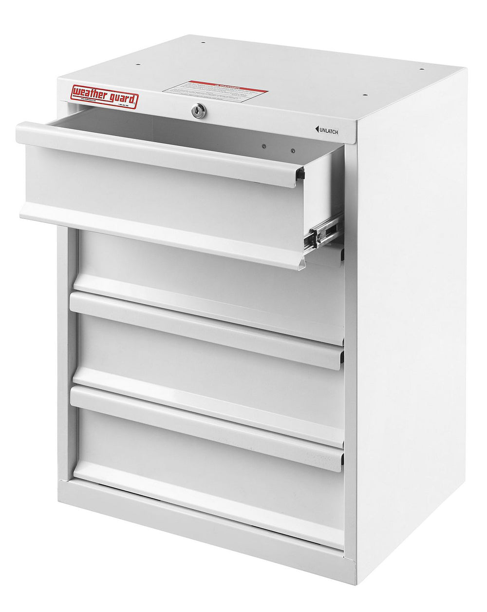 Weather Guard 9984-3-01 4-Drawer Van Storage Cabinet, 24x18x14 in