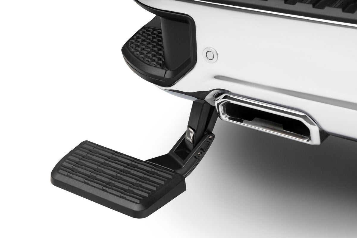RealTruck AMP Research AMP Bedstep Flip Down Bumper Step 19-26 Silverado/Sierra 1500, 22 LTD/Limited