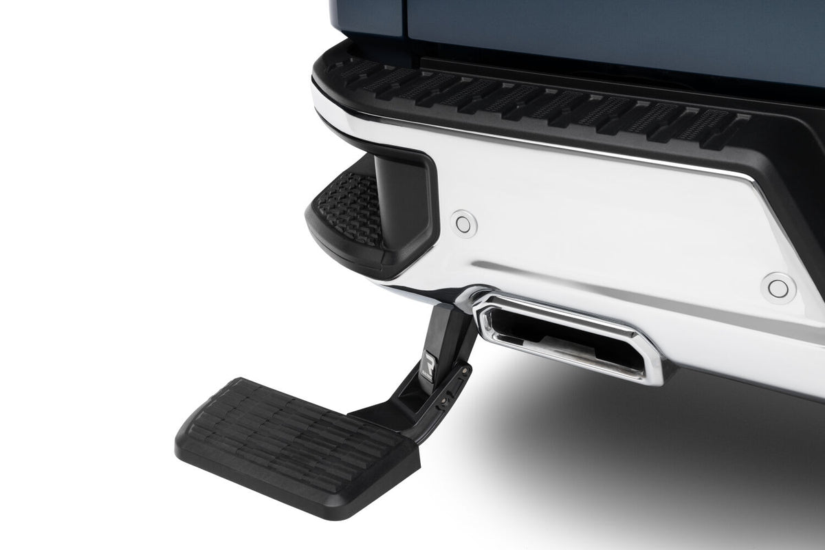 RealTruck AMP Research AMP Bedstep Flip Down Bumper Step 19-26 Silverado/Sierra 1500, 22 LTD/Limited