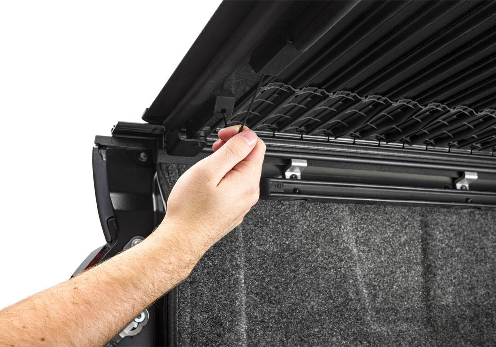 RealTruck BAK Revolver X4 TS Hard Roll-Up Tonneau Cover with T-Slot Rails - 2022-2026 Tundra - 5'6.7" Bed