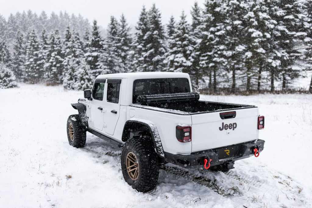 RealTruck BAK Revolver X4s Hard Roll-Up Tonneau Cover - 2020-2027 Gladiator - 5'0.3" Bed