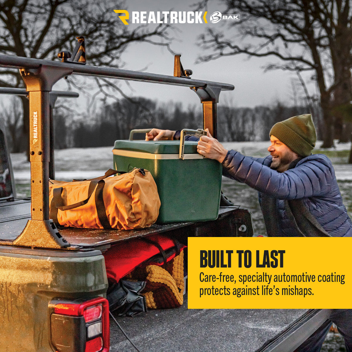 RealTruck BAKFlip MX4 TS (GEN 3) Hard Folding Tonneau Cover with T-Slot Rails - 2024-2026 Tacoma - 5'0.3" Bed