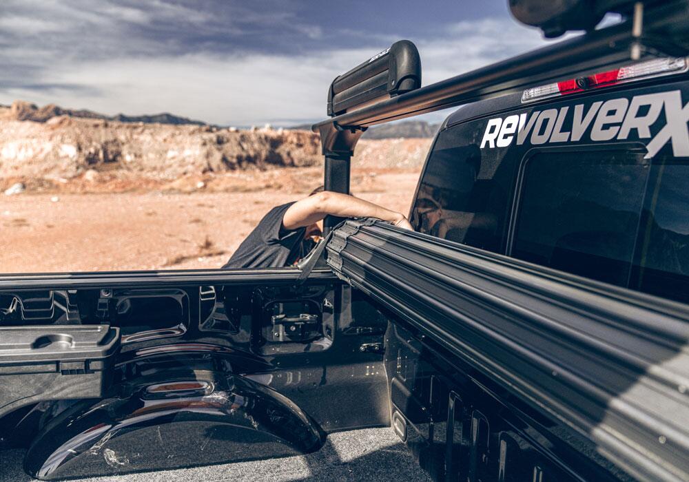 RealTruck BAK Revolver X4s Hard Roll-Up Tonneau Cover - 2021-2027 F-150 / F-150 Lightning - 5'7.1" Bed
