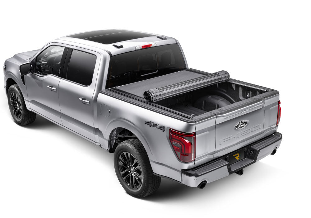 RealTruck BAK Revolver X4 TS Hard Roll-Up Tonneau Cover with T-Slot Rails - 2021-2027 F-150 - 6'6.9" Bed