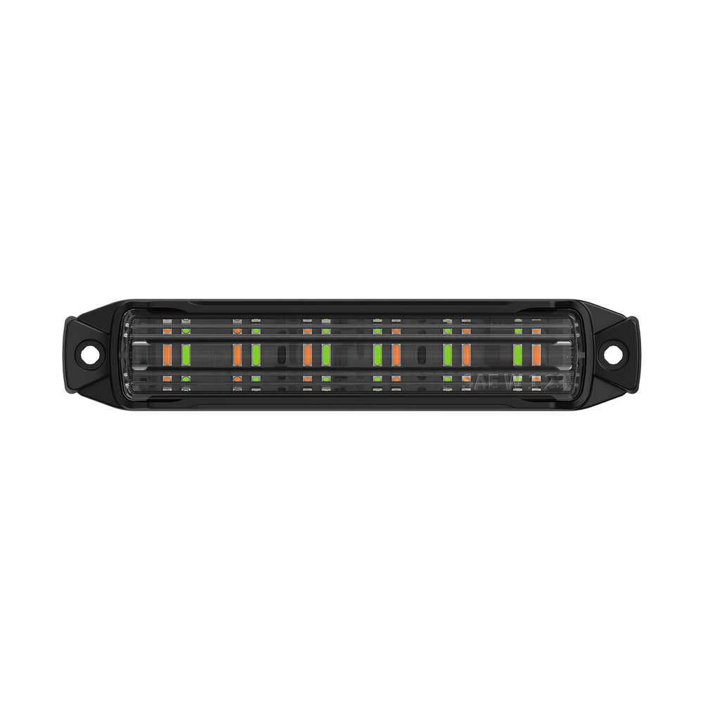 ARC Lighting Work Bar Strobe 4, 4" LED Perimeter Strobe, Amber/Green, SAE Certified - Part BB6010D