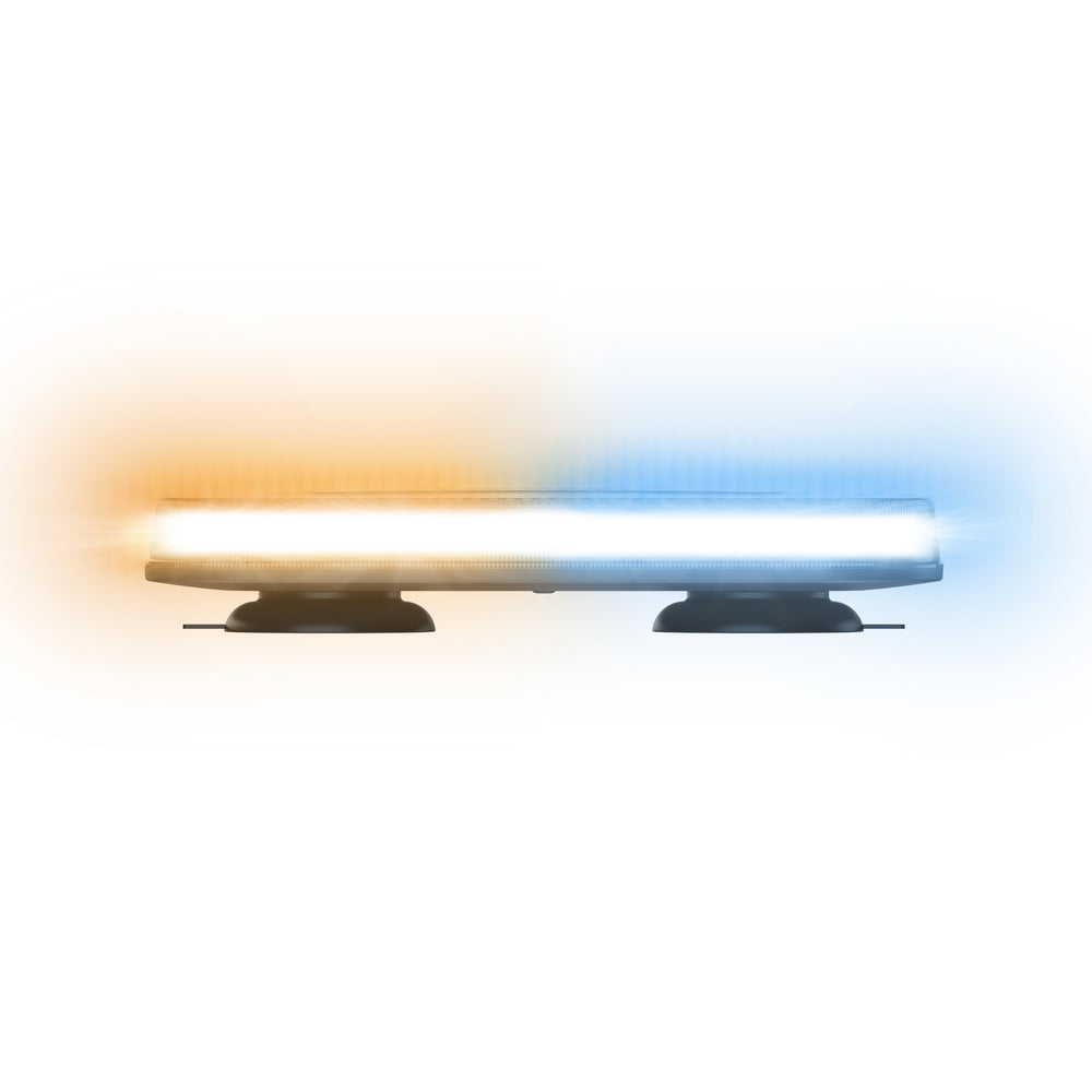 ARC Lighting Work Bar Strobe 15, LED Mini Bar, Amber/Blue, SAE Certified - Part BB6011C