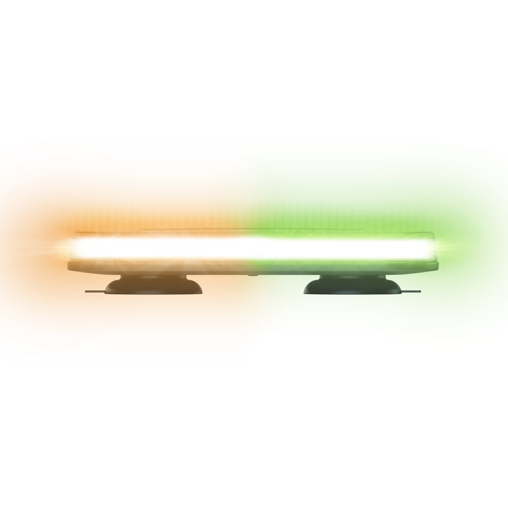 ARC Lighting Work Bar Strobe 15, LED Mini Bar, Amber/Green, SAE Certified - Part BB6011D