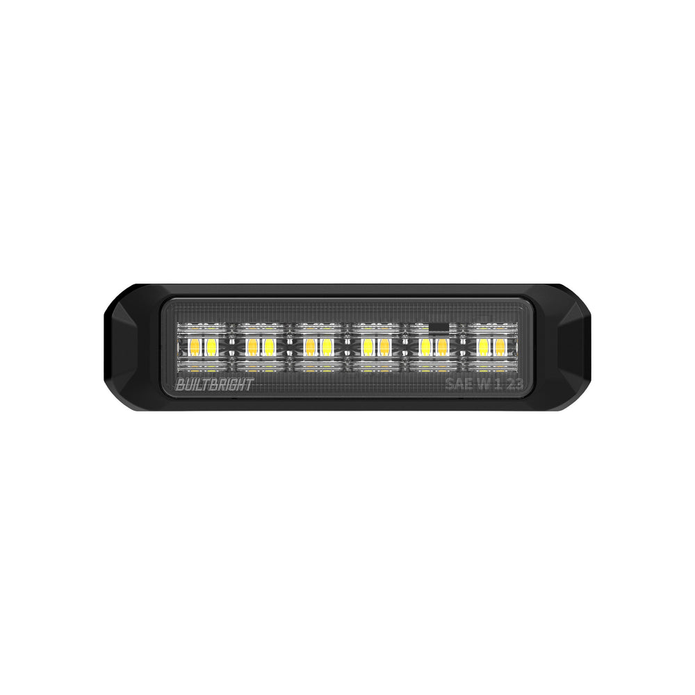 ARC Lighting Work Bar Strobe 4 Slim, 4" LED Perimeter Strobe, Amber/White, SAE Certified - Part BB6110B