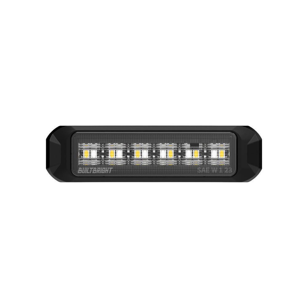 ARC Lighting Work Bar Strobe 4 Slim, 4" LED Perimeter Strobe, Amber/Blue, SAE Certified - Part BB6110C