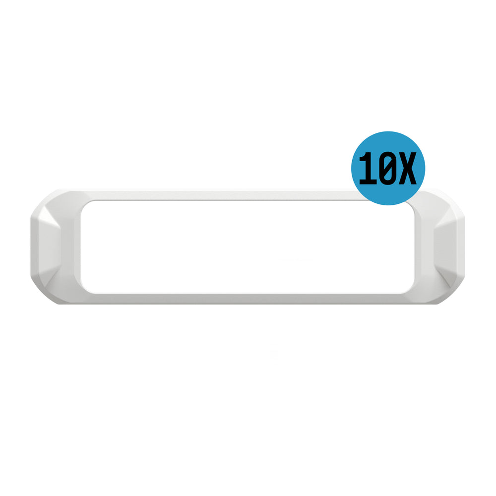 ARC Lighting White Bezel, Replacement for Work Bar Strobe 4 Slim - Part BB96BAW
