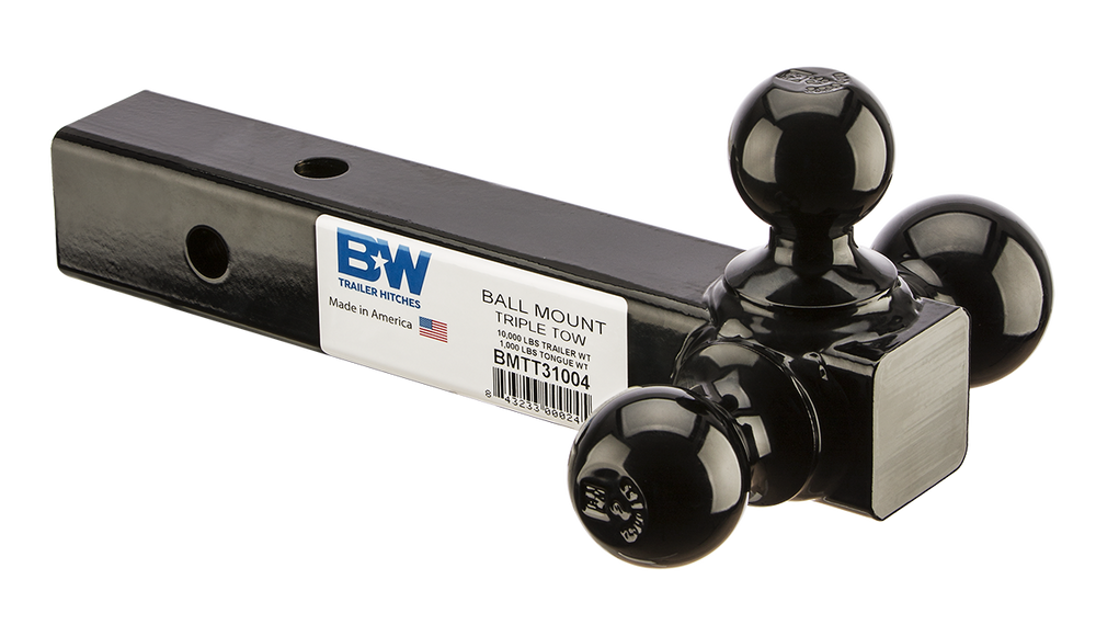 B&W 10K Triple Tow Ball Mnt-Pcwbag - Part BMTT31004