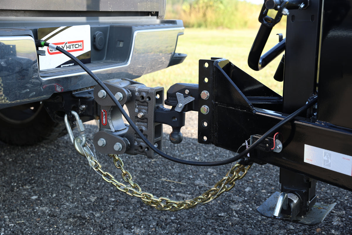 GEN-Y Hitch The BOSS TORSION-FLEX 2.5" Shank 6" Drop 3.5K TW 32K Hitch & GH-0161 Dual-Ball & GH-0162 Pintle Lock
