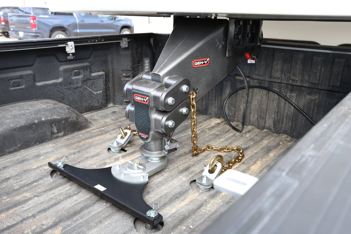 GEN-Y Hitch PHANTOM-X 2.5" Solid Shank 10" Drop 1.6K TW 16K Hitch & GH-051 Dual-Ball Mount
