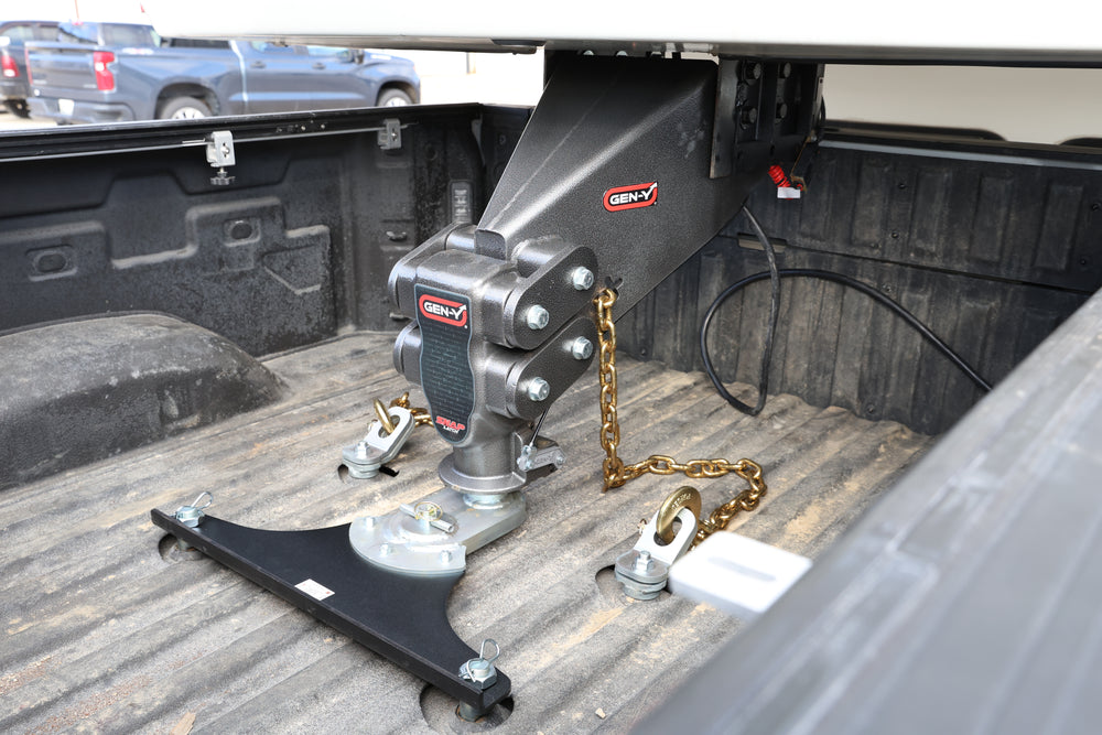 GEN-Y Hitch PHANTOM-X 2.5" Solid Shank 5" Drop 1.6K TW 16K Hitch & GH-051 Dual-Ball & GH-032 Pintle Lock