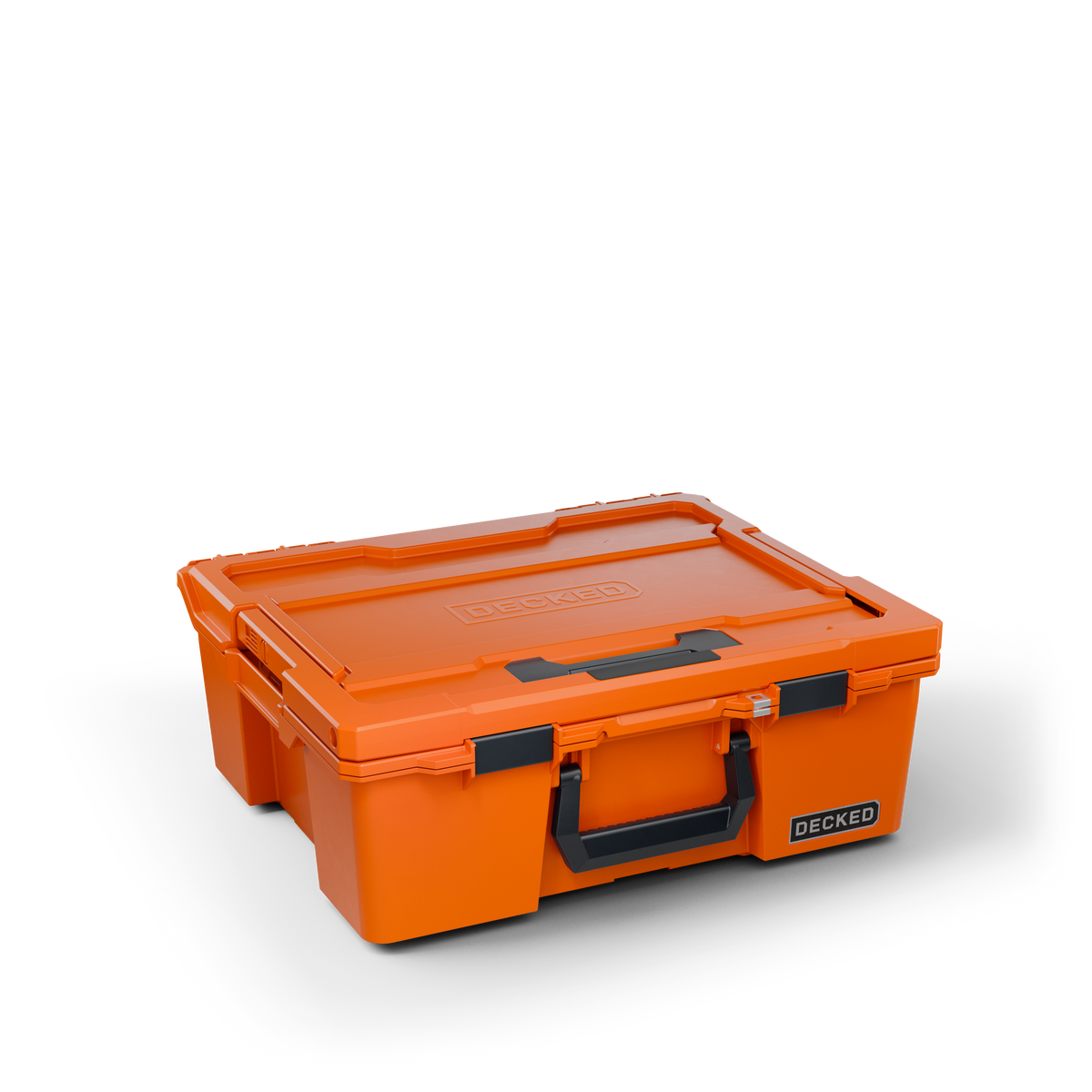 DECKED Halfrack 32 - includes two (2) dividers - blaze orange with black latches